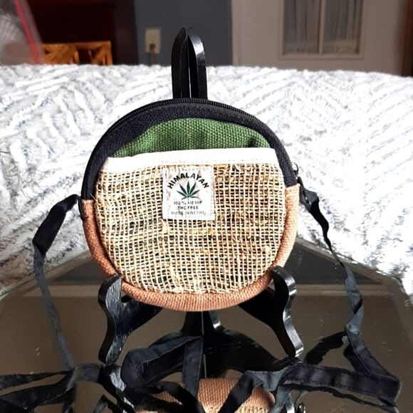 HIMALAYAN NEPAL Hemp  Money Bag 3  7W x6 L  7‎ Total Free For Bag over 30 - Picture 1 of 12